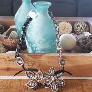 Loft black and silver necklace